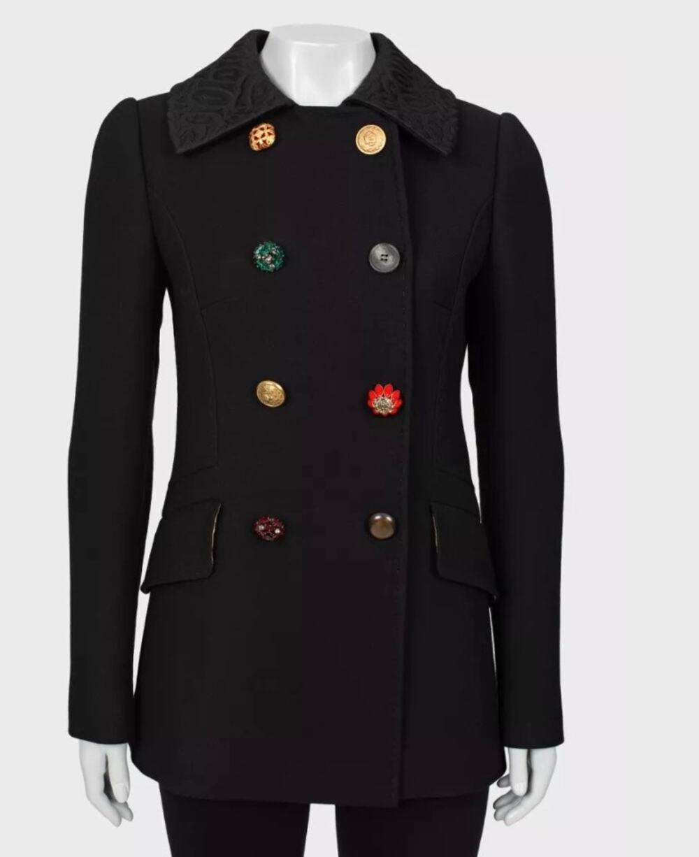 Dolce & Gabbana Wool Blend Coat Sz.42/M